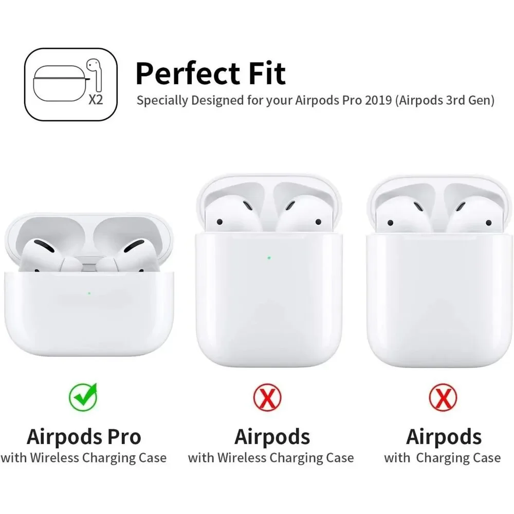 Apple AirPods Pro (Gen 1&2) Case/Cover - Black Sup Silicone Airpods Pro Cover